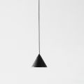 Wire Floor Lamp in Black Aluminium and Small Cone Minimal Design - Mercado
