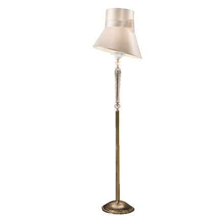 Classic Floor Lamp with Blown Glass Lampshade Floral Decorations - Bluminda Viadurini