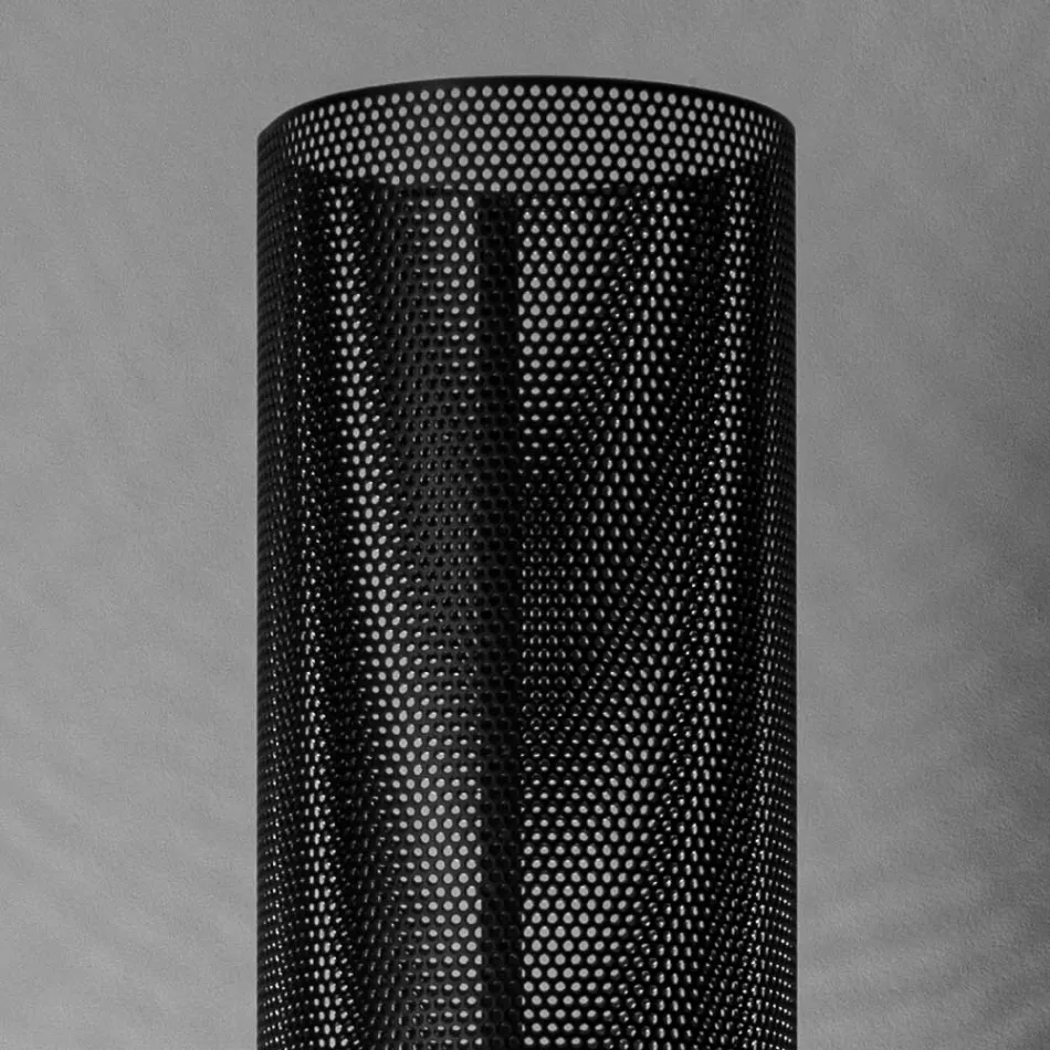 Floor lamp with perforated metal diffuser Made in Italy - Come Viadurini