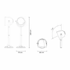 Poleasy Design Outdoor Floor Lamp, 2 Colours - Hollywood by Myyour Viadurini