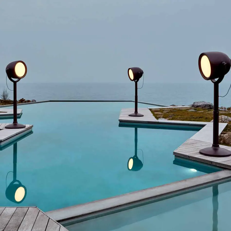 Poleasy Design Outdoor Floor Lamp, 2 Colours - Hollywood by Myyour Viadurini