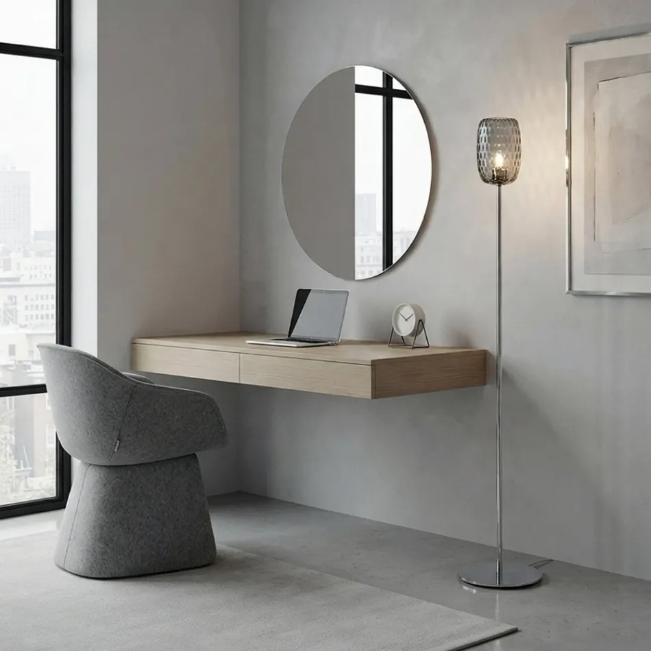 Floor Lamp in Cased or Transparent Glass Made in Italy - Sibilla Viadurini