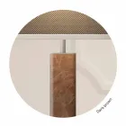 Modern Design Floor Lamp in Metal with Fabric Lampshade Made in Italy - Jump Viadurini