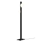 Alma Floor Lamp in Aluminium and White Blown Glass Light Viadurini