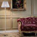 Crystal Floor Lamp with Made in Italy Lampshade - Madrid