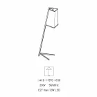 Metal Floor Lamp with Modern White Cotton Lampshade Made in Italy - Barton Viadurini