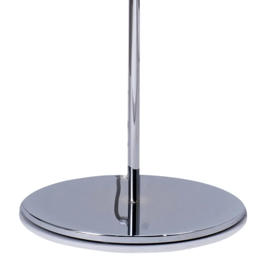 Glass Floor Lamp with Two Finishes and a Metal Frame Made in Italy - Brera Viadurini
