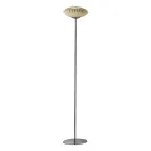 Ribbed and Hand Blown Venetian Glass Floor Lamp - Dafne Viadurini