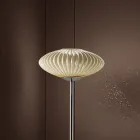 Ribbed and Hand Blown Venetian Glass Floor Lamp - Dafne Viadurini