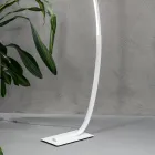 Modern Dimmable LED Floor Lamp in Black, Gold or White Metal - Gondola Viadurini