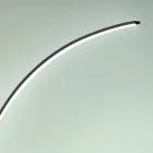 Modern Dimmable LED Floor Lamp in Black, Gold or White Metal - Gondola Viadurini