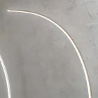 Modern Dimmable LED Floor Lamp in Black, Gold or White Metal - Gondola Viadurini