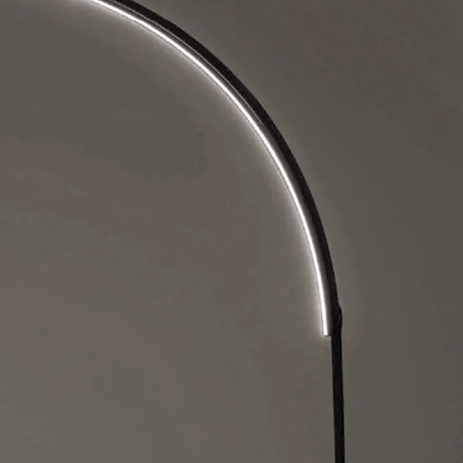 Modern Floor Lamp with Dimmable LED Light in Painted Metal - Picea Viadurini