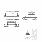 Electric Radiant Plate Modern Wall Radiator up to 1000 W - Bent Viadurini
