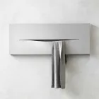 Horizontal Design Hydraulic Radiant Plate in Steel up to 820 W - Cut Viadurini