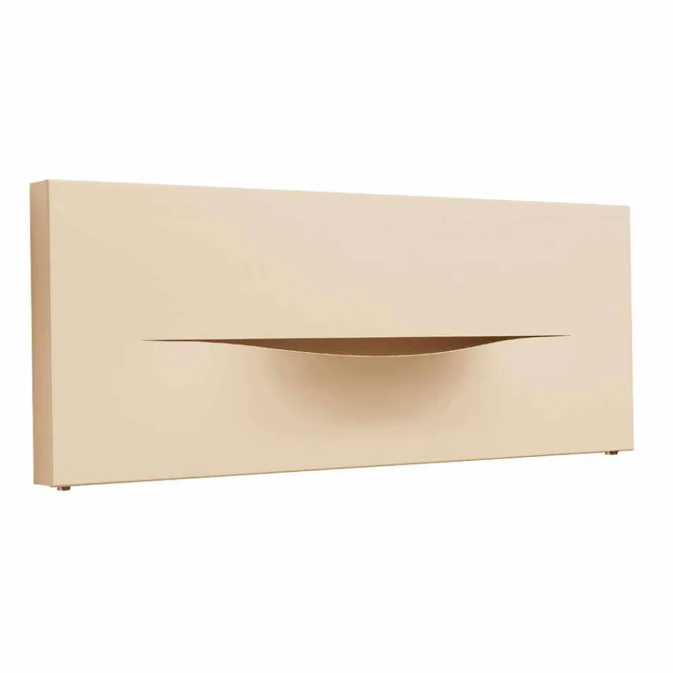 Horizontal Design Hydraulic Radiant Plate in Steel up to 820 W - Cut Viadurini