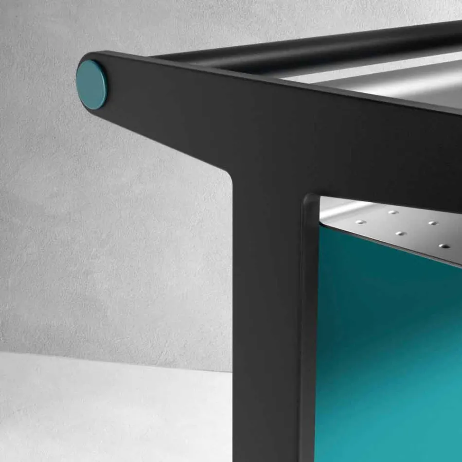 Radiant Plate in Aluminium and Electric and Colored Fabric Design 150 W - Sam Viadurini