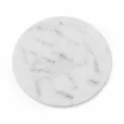 Round Cheese Plate in White or Black Marble Made in Italy - Kirby Viadurini