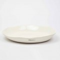 Italian Luxury White Porcelain Round Serving Plate - Arcimaesta