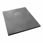 Shower Tray 100x70 Modern Design in White or Grey - Cupio Concrete Effect Viadurini