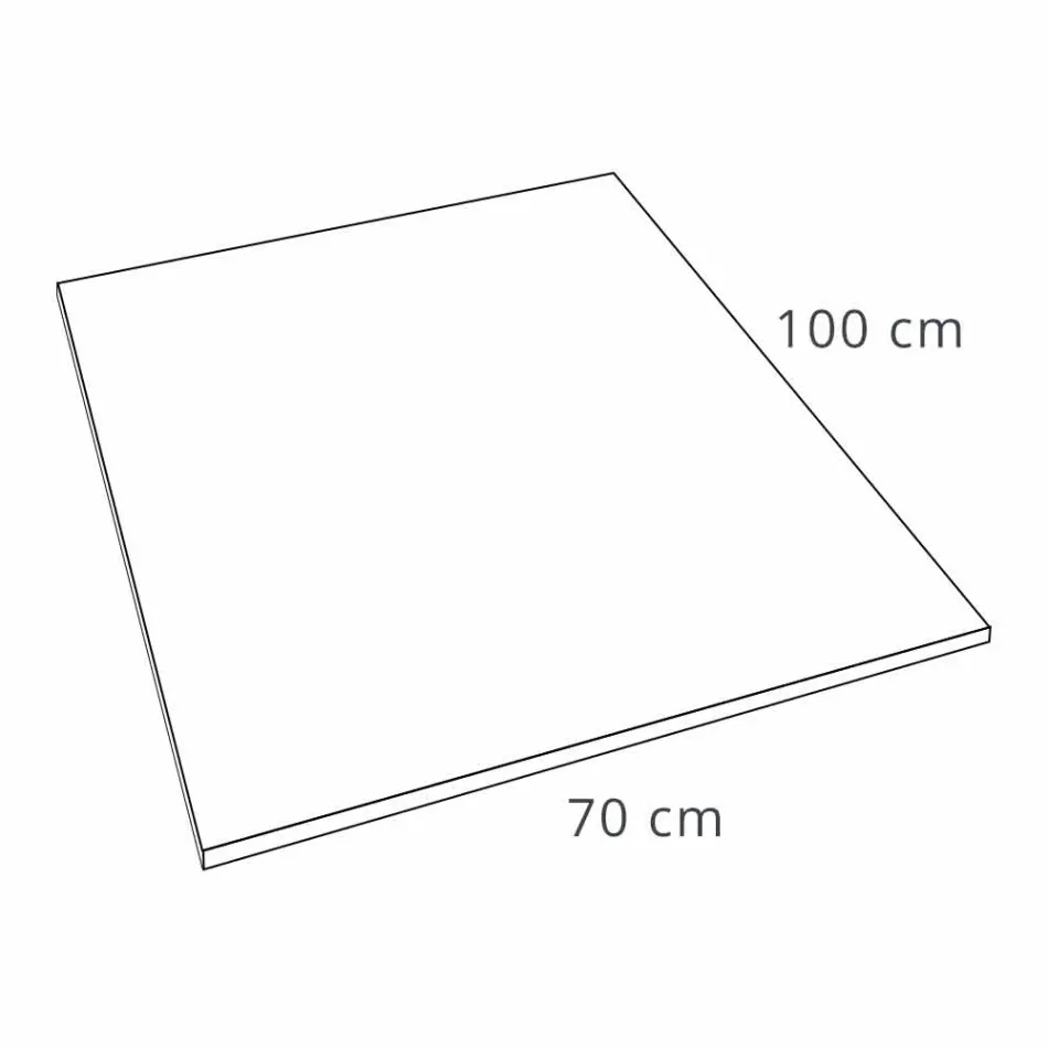 Shower Tray 100x70 Modern Design in White or Grey - Cupio Concrete Effect Viadurini