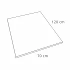 Shower Tray 120x70 Modern Design in Resin Stone Effect Finish - Domio Viadurini