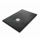 120x90 Shower Tray in Stone Effect Resin with Steel Grid - Domio Viadurini