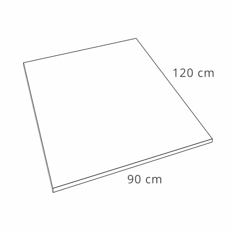 Modern 120x90 Shower Tray in Resin White Velvet Effect Finish - Estimo Viadurini