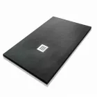 Shower Tray 140x70 in Stone Effect Resin with Steel Grid - Domio Viadurini