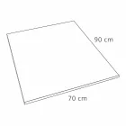 Shower Tray 90x70 in Resin Stone Effect Finish Modern Design - Domio Viadurini