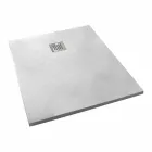 Modern Design Shower Tray 120x70 in Concrete Effect Resin - Cupio Viadurini