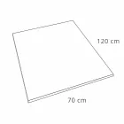 Modern Design Shower Tray 120x70 in Velvet Effect Resin - Estimo Viadurini