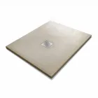 Modern Design Shower Tray in Resin Stone Effect 100x70 - Domio Viadurini