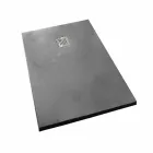 Modern Shower Tray 160x80 in Resin Concrete Effect Finish - Cupio Viadurini