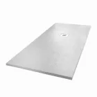 Modern Shower Tray 170x80 Slate Effect Finish in White Resin - Sommo Viadurini