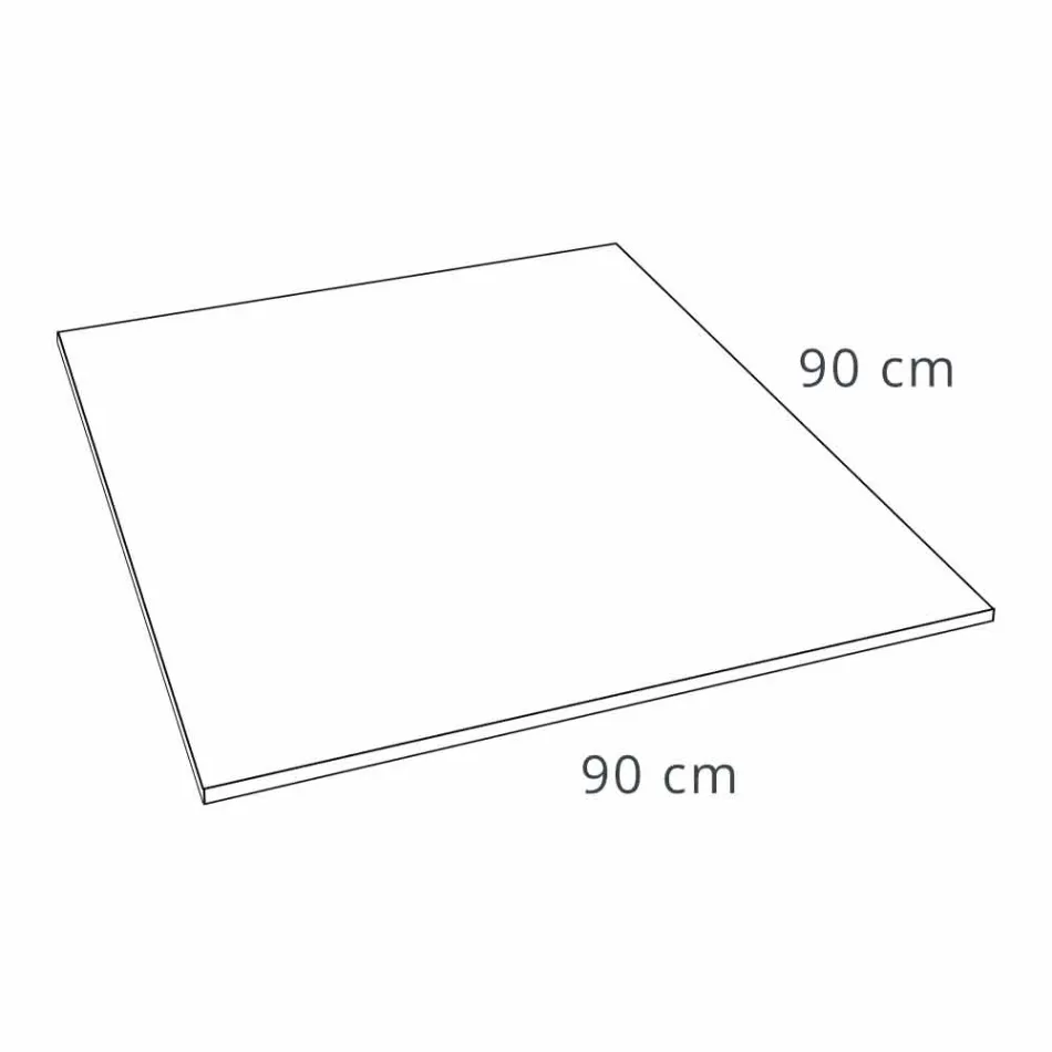 Modern Square Shower Tray 90x90 in Stone Effect Resin - Domio Viadurini