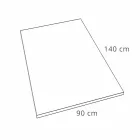 Rectangular Shower Tray 140x90 cm in White Resin Velvet Effect - Estimo Viadurini