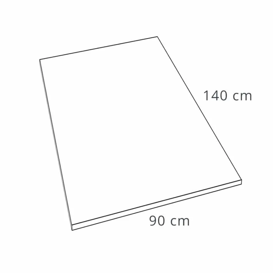 Rectangular Shower Tray 140x90 in Resin Stone Effect Finish - Domio Viadurini