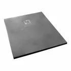 Modern Rectangular Shower Tray in Resin Concrete Effect 90x70 cm - Cupio Viadurini