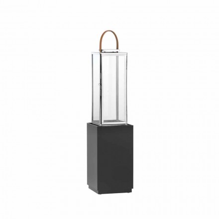 Pedestal for lantern lacquered wood colour mogany Tres (no lantern) Viadurini
