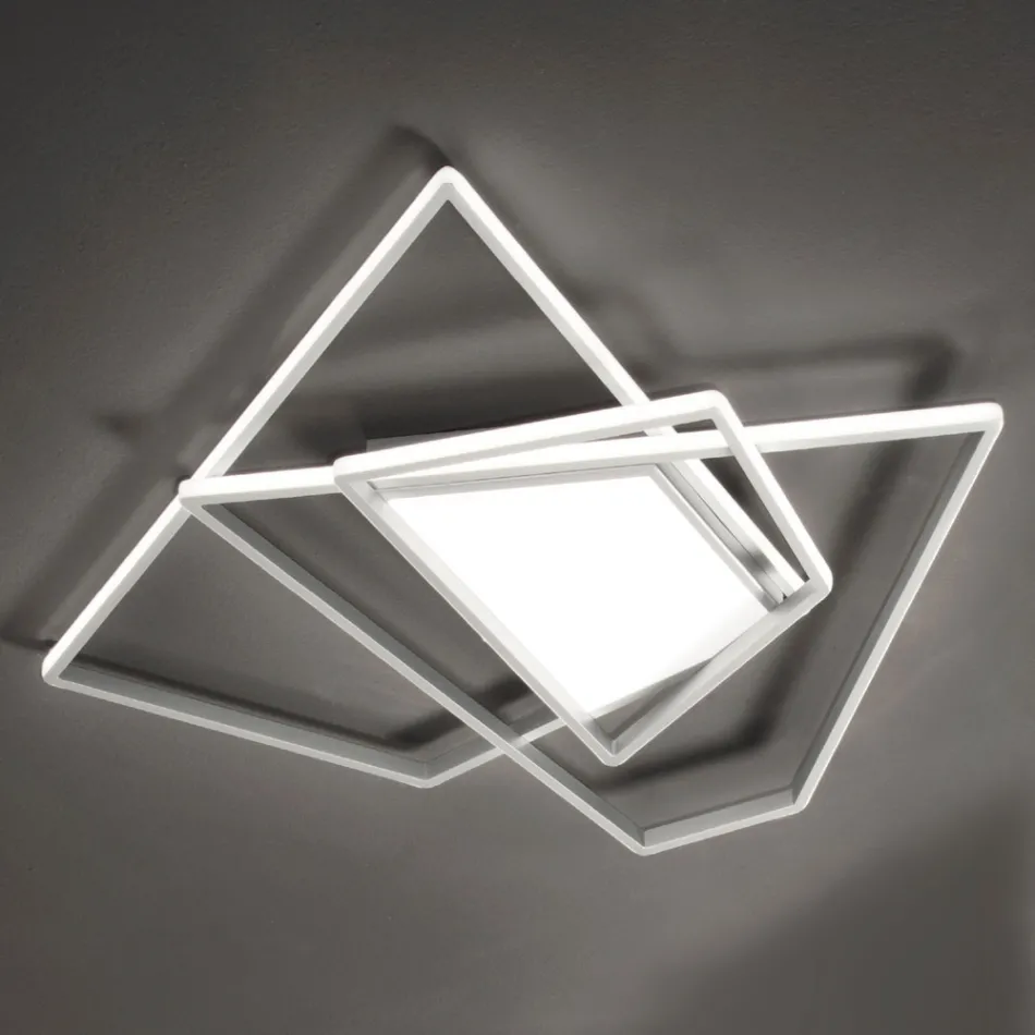 Dimmable LED Wall Lamp in Gold or Silver Metal - Galactic Viadurini