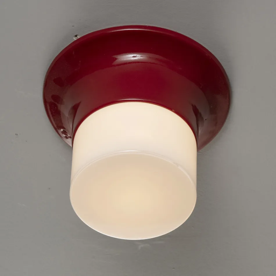 Handcrafted Outdoor Ceiling Lamp in Majolica Made in Italy - Toscot Swinger Viadurini