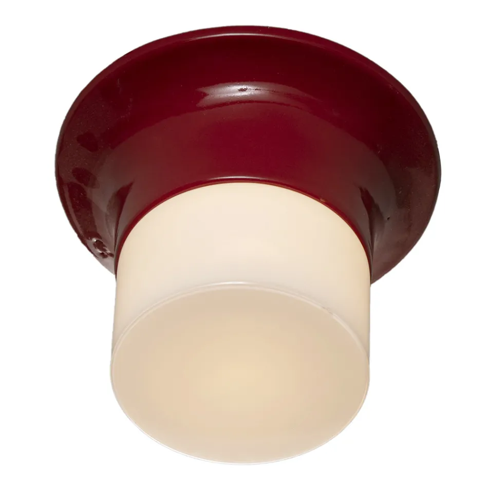 Handcrafted Outdoor Ceiling Lamp in Majolica Made in Italy - Toscot Swinger Viadurini