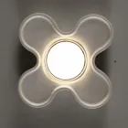 Artisan Ceiling Lamp in Ceramic and Aluminium Made in Italy - Toscot Clover Viadurini