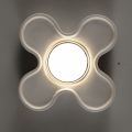 Artisan Ceiling Lamp in Ceramic and Aluminium Made in Italy - Toscot Clover