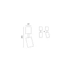 Artisan Ceiling Lamp in Ceramic and Metal Made in Italy - Toscot Match Viadurini