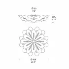 Artisan Ceiling Lamp in Smoked Venetian Glass, Made in Italy - Minos Viadurini