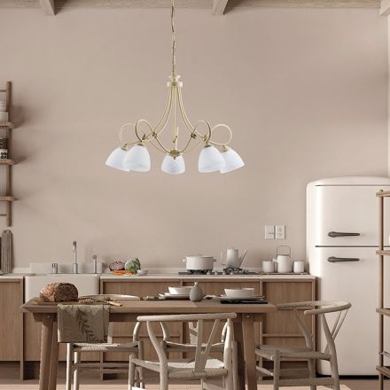 White LED ceiling light for elegant interior lighting – Cosmo Viadurini