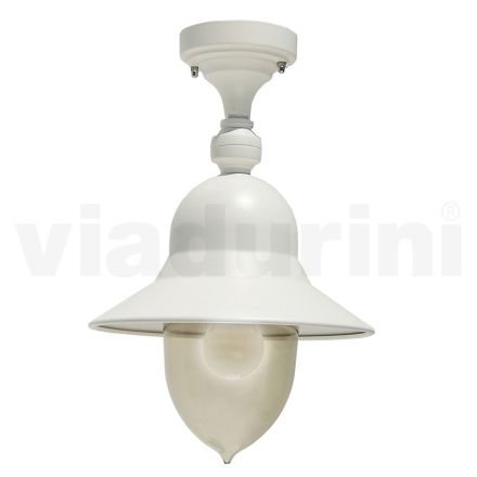Vintage Style Aluminium Outdoor Ceiling Lamp Made in Italy - Cassandra Viadurini