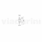 Outdoor ceiling lamp in die-cast aluminium made in Italy, Anika Viadurini